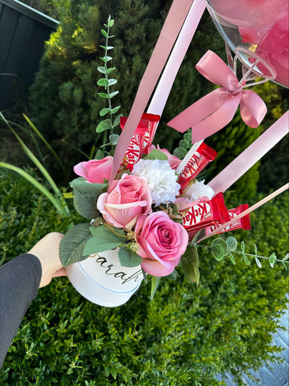 Artificial Flowers and Forrero Balloon Bundle