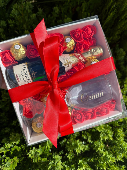 Custom Wine Glass Boxed Gift