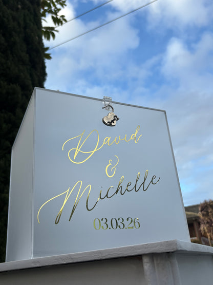 Custom Frosted Acrylic Wishing Well Hire