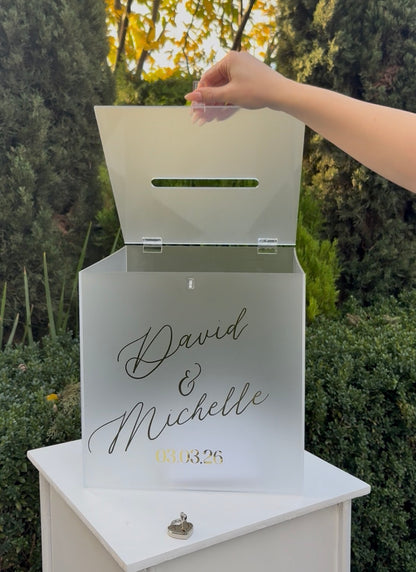 Custom Frosted Acrylic Wishing Well Hire