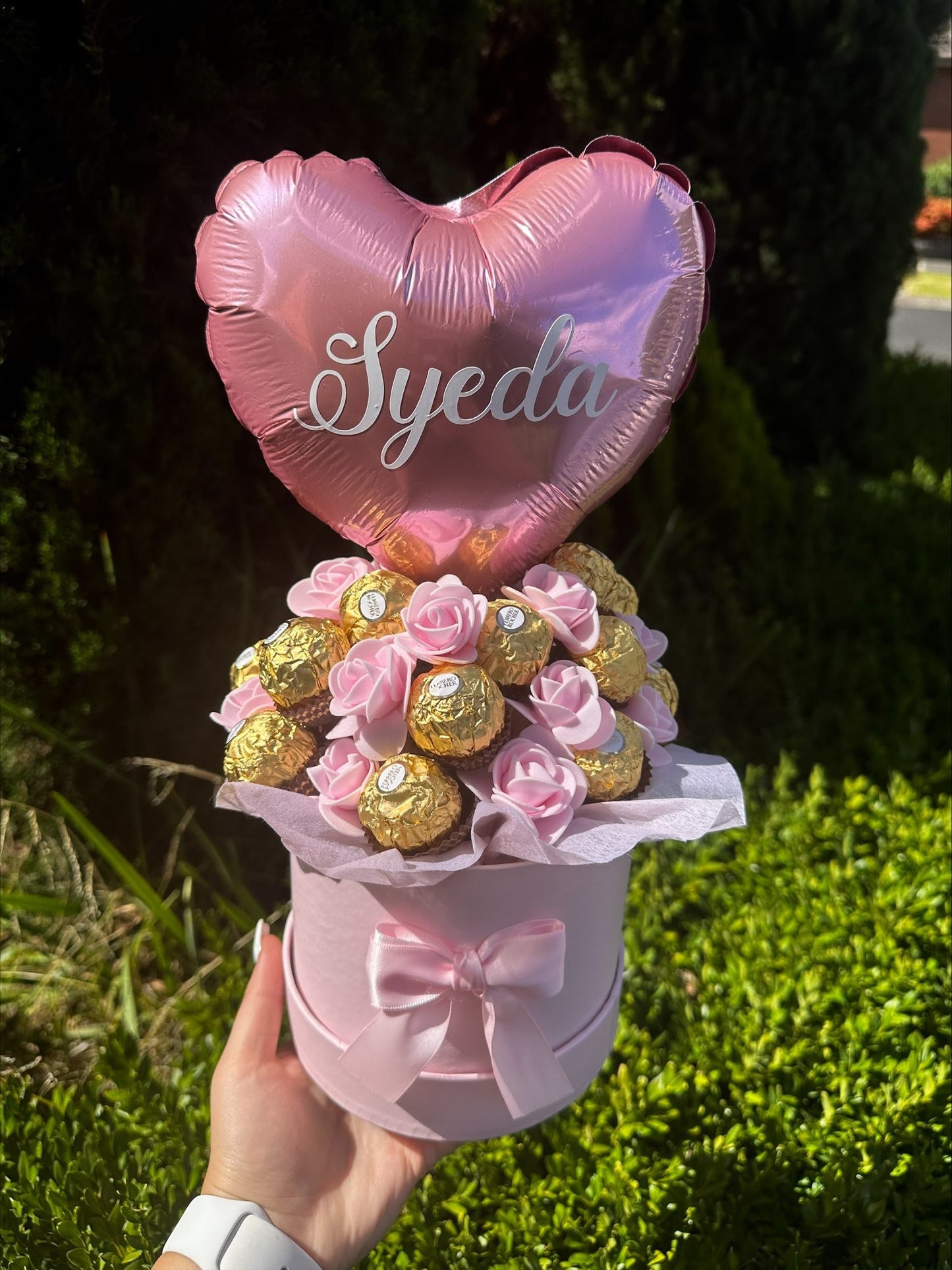 Heart Balloon Forrero and Flower Box